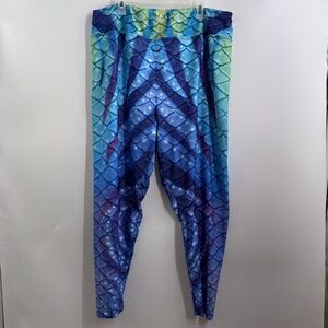 Finfolk Navi Nightfall Mermaid Scale Leggings 6XL Oceancore Cosplay Plus Size